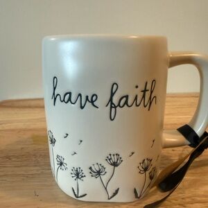 Rae Dunn Have Faith Floral Mug